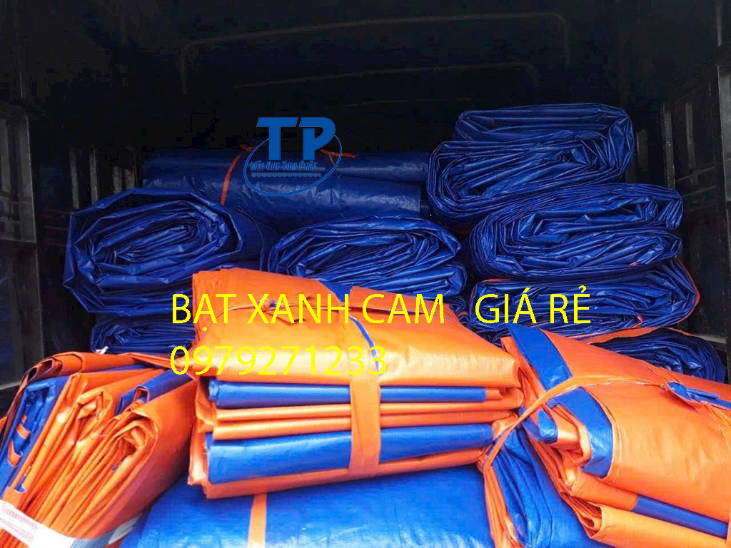 [Báo giá] Bạt xanh cam 2 da giá rẻ 2m, 3m, 4m  , TẠI vi síp 1 ,vi síp  2 , gọi 0362871233